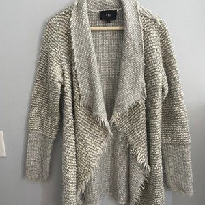 Grey and White Cardigan